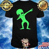 Dabbing Alien Halloween Costume Dab T-Shirt