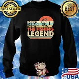 Daddy the man the myth the legend fishing vintage sunset s Sweater
