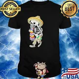 Day Of The Dead Bearded Sugar Skull Halloween Shirt