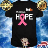 Delivering hope fedex pink ribbon breast cancer shirt