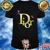 Dior Butterfly Art Music Fashion Style T-Shirt