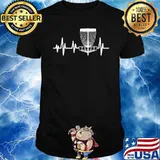 Disc Golf Heartbeat Frisbee Shirt
