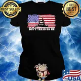 DON'T TREAD ON ME AMERICAN FLAG SHIRT Ladies tee