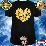 Duck heart animal love shirt