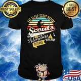 Eat sleep scout repeat scouts the adventure begins vintage shirt