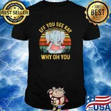EFF You See Kay Why Oh You Elephant Yoga Vintage T-Shirt