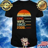 Epic Wife Since 2009 12th Wedding Anniversary Vintage T-Shirt