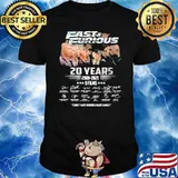 Fast and Furious 20 years 2001-2021 9 films I don't have friends I have family shirt
