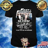 Fast and Furious 20 years 2001-2021 thank you for the memories shirt
