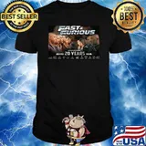 Fast and Furious 2001-2021 20 years 9 films signatures shirt
