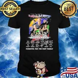 Fast and Furious 2001-2021 20 years thankful for the fast family signatures shirt