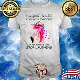 Flamingo I Am Sweet Lovable Kind Shy And Innocent Oh For Heaven’s Sake Stop Laughing Shirt