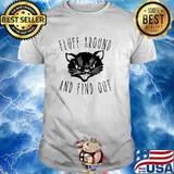 Fluff Around And Find Out Evil Witch Cat shirt