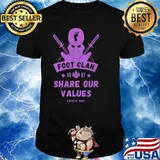 Foot clan 1987 Share Our Values shirt
