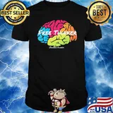 Free Thinker Knowledge Brain shirt