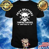 Frog bros edgar alan vampire hunters santa carla 1987 skull shirt