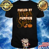 Fueled by Jesus and Pumpkin Spice Christian Faith T-Shirt