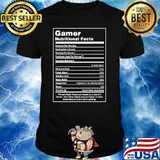 Gamer Nutritional Facts Shirt