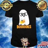 Ghost Booooks Halloween Boo T-Shirt