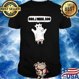 Ghost Cow Moo I Mean Boo Halloween T-Shirt