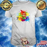 Glow Party Splash Colorful T-Shirt