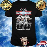 God first family second then Fast and Furious 20 years 2001-2021 thank you for the memories signatures shirt