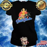 GOLDI GLOCKS GIRL GUN BLOOD MOON SHIRT Ladies tee