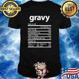 Gravy Family Thanksgiving Nutrition Facts T-Shirt
