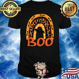 Halloween Boo Rainbow Leopard Halloween Shirt