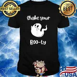 Halloween Holiday Ghost Booty Seasonal Attire T-Shirt