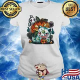 Halloween Pokemon Bulbasaur Pumpkin s Ladies tee