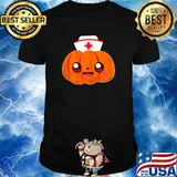 Halloween Pumpkin Nurse T-Shirt