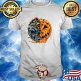Halloween Pumpkin Skull Zombie T-Shirt