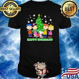 Happy Holidays Peanuts Xmas Tree Christmas Shirt