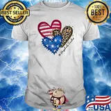 Heart American Flag Preschool Teacher Shirt