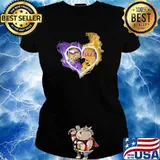 Heart Skull minnesota vikings vs los angeles lakers football Shirt Ladies tee