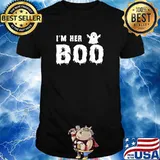 His Her Matching Halloween Costume Women Funny Couples T-Shirt