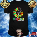 Hispanic Heritage Month Latino Countries Flag Sunflower T-Shirt