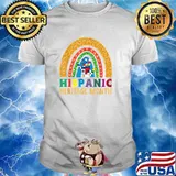 Hispanic Heritage month Rainbow All Countries Flags T-Shirt