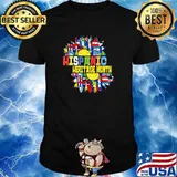 Hispanic Heritage Month Sunflower All Latino Countries Flags T-Shirt