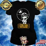 Hitch i find your lack of towel disturbing hiker mandalorian chibi s Ladies tee