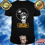 Hitch i find your lack of towel disturbing hiker mandalorian chibi shirt