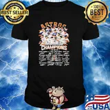 Houston Astros American league Champions 2019 signatures shirt