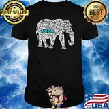Humorous unique caring innocent autism intelligent bright love silly elephant shirt