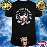 I Am Blunt Because God Rolled Me That Way Butterfly Shirt