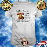I am sweet lovable kind shy innocent oh for heaven's sake stop laughing cow flower T-Shirt