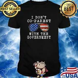 I Don’t Coparent With The Government Sunglasses American Flag T-Shirt