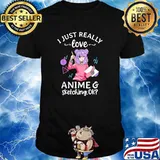 I Just Really Love Anime and Sketching Ok Cute Kawaii Anime T-Shirt