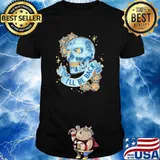 I'll Be Back Skull Rose Shirt