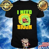 I Need Brain Zombie Trump Halloween Joke shirt